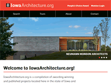 Tablet Screenshot of iowaarchitecture.org